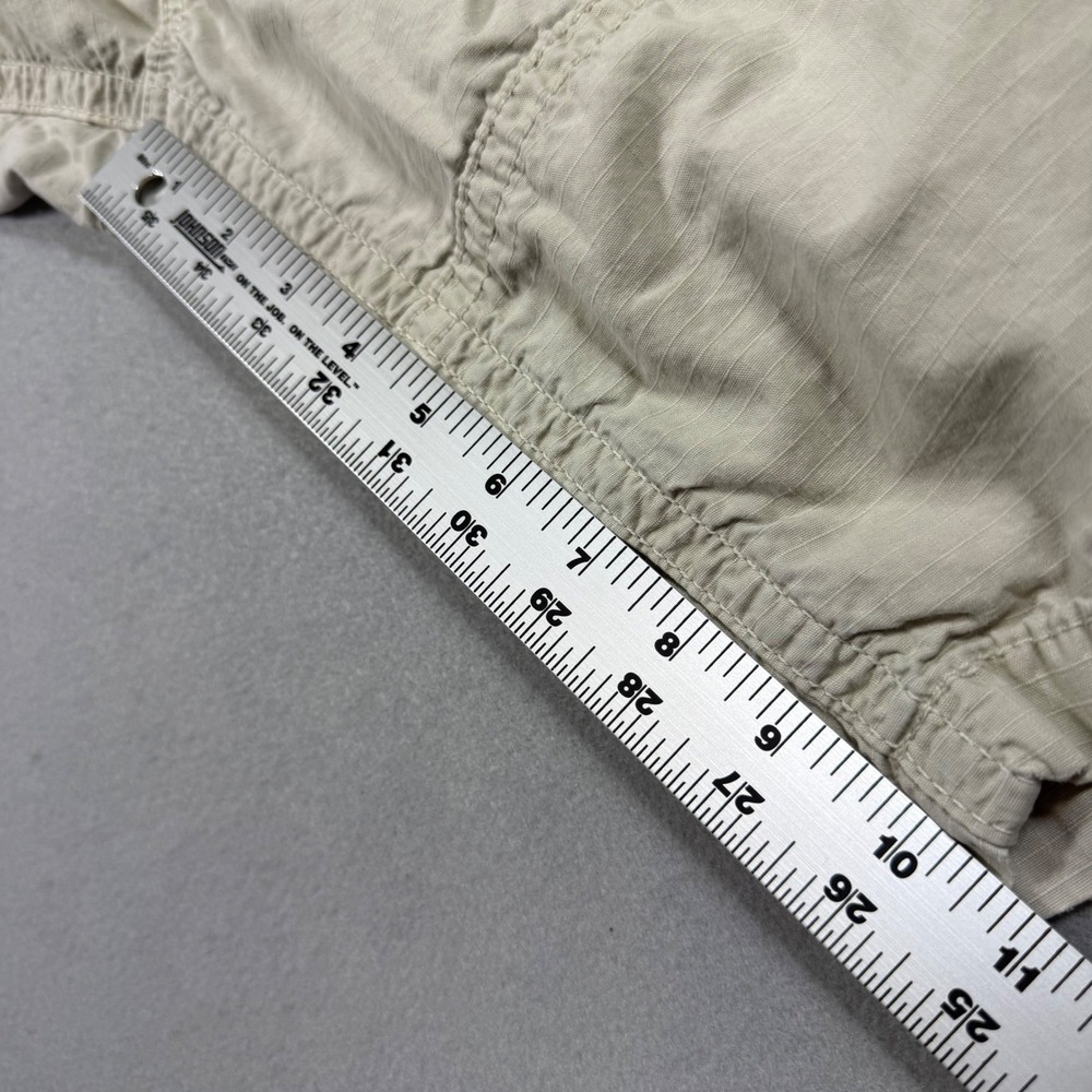 American Eagle Outfitters Mens Tan Ripstop Cargo Shorts Khaki 34W Relaxed Fit - Picture 6 of 10